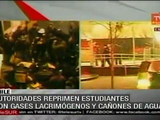 Pese a represión, siguen protestas y barricadas en Chile