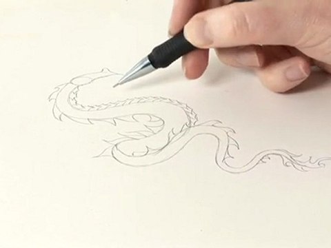 How to Draw a Chinese Dragon - Easy Drawing Art