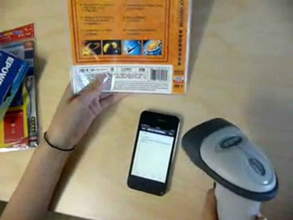 Surprise! World's first Bluetooth IPHONE barcode scanner app SLBA10─影片