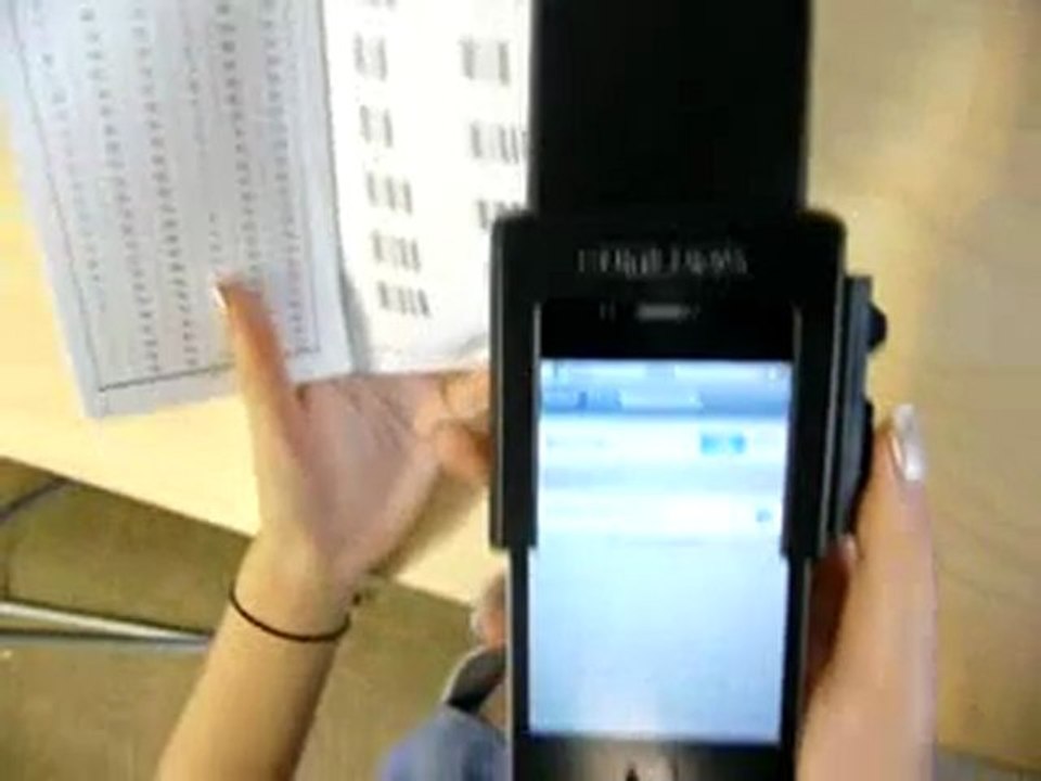 Really?! There is a barcode scanner support for IPHONE. It’s SL-MS30