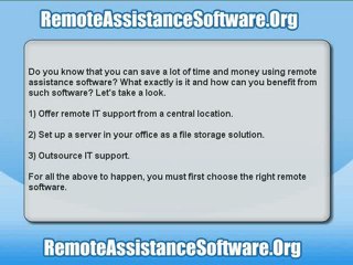 Remote Assistance Software - How It Can Help You Save Time And Money