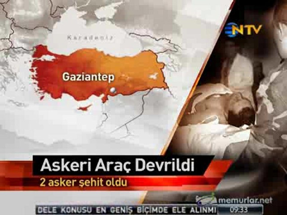 Gaziantep ve Siirt'te askeri araç devrildi: 3 şehit