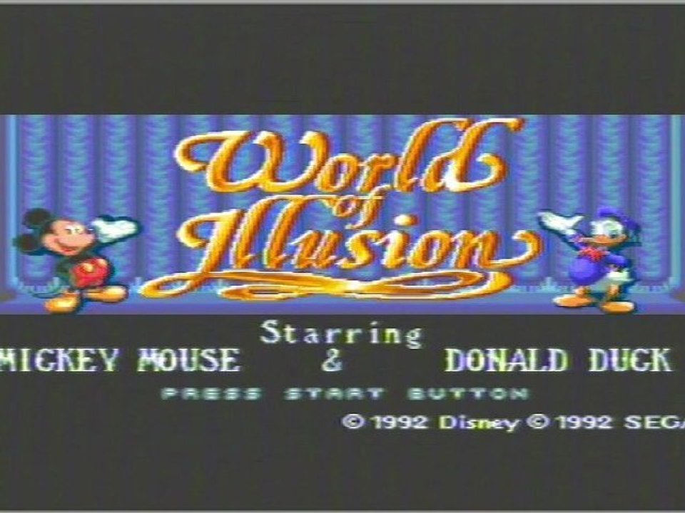 (vidéo délire) Mickey Mouse Et Donald Duck World of Illusion (megadrive)