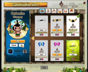 Pocket God Facebook: Customisation