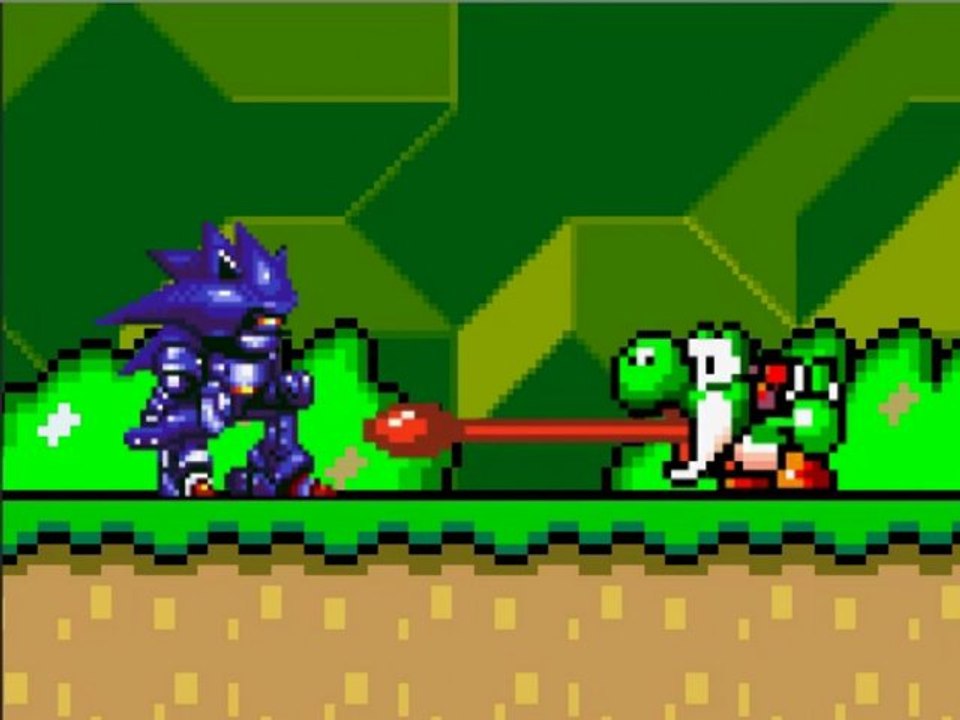 SMBZ - Yoshi vs Mecha Sonic