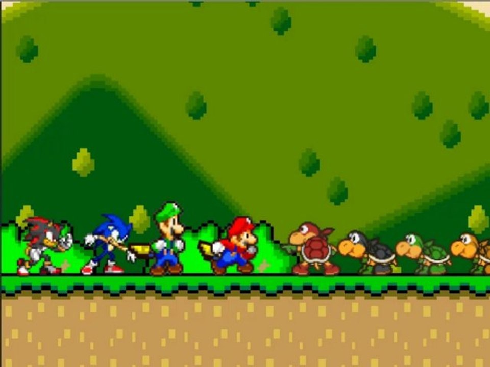 SMBZ - Team Mario & Sonic vs Koopa Bros