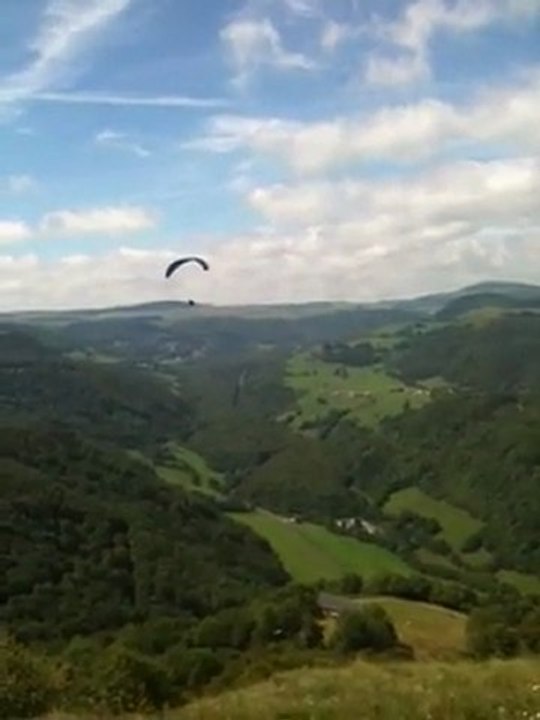 Décollage 1er vol en parapente