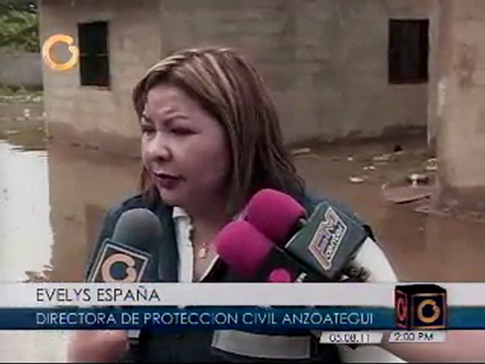 Fuertes lluvias en Anzoátegui