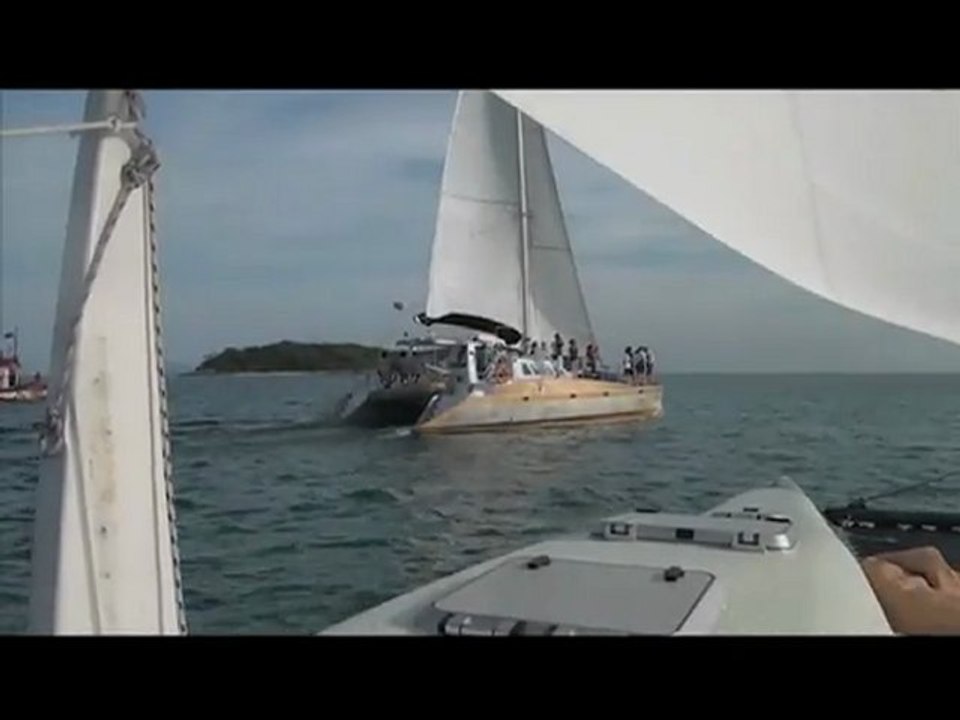 Spacious sailing catamaran for charter from Phuket in Thailand