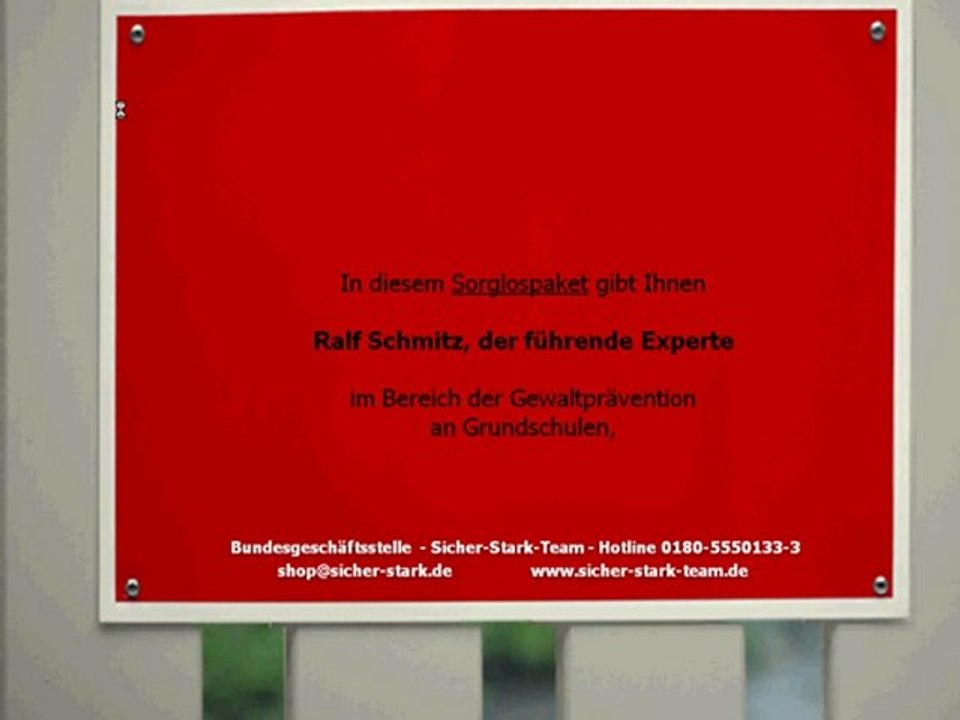 Gewalt an Schulen. Wir haben die Lösung.......
