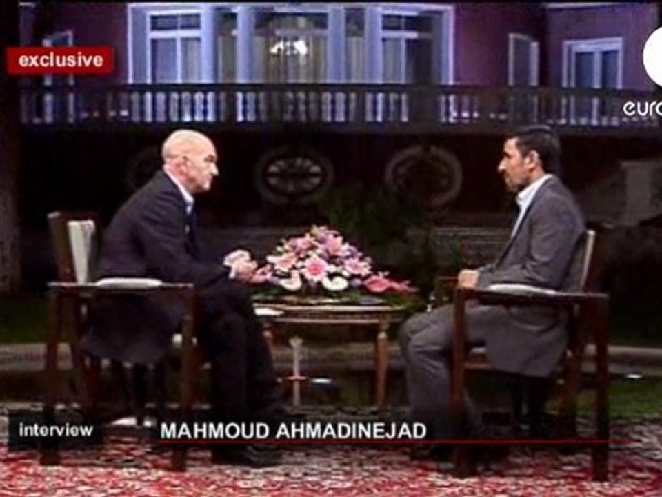 IRAN - Ahmadinejad itw sur Euronews 05-08-2011