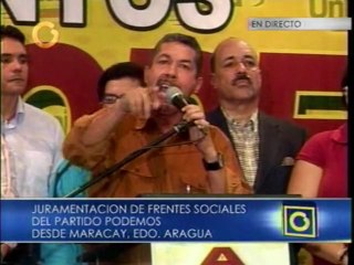 Juramentación frente sociales Podemos