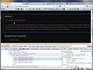 Outillez vous avec Firefox et Firebug