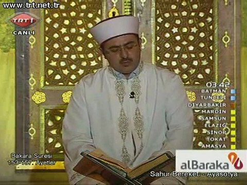 Bakara süresi Ramazan 2011 TRT