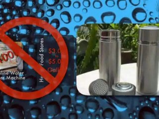 How to make alkaline water anytime or anywhere.