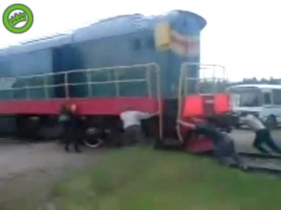 Irgendwo an einem Bahnübergang in Russland