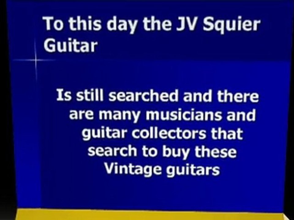 Fender Japan Squier Stratocaster JV - Great Reasons to have