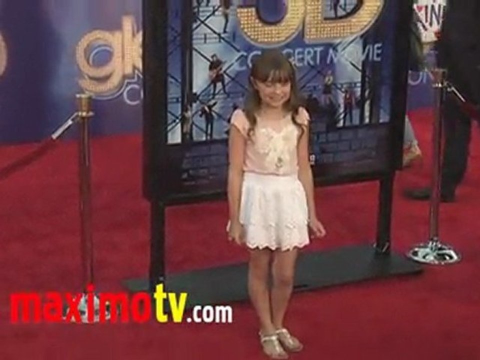 Mackenzie Aladjem GLEE The 3D CONCERT MOVIE Premiere