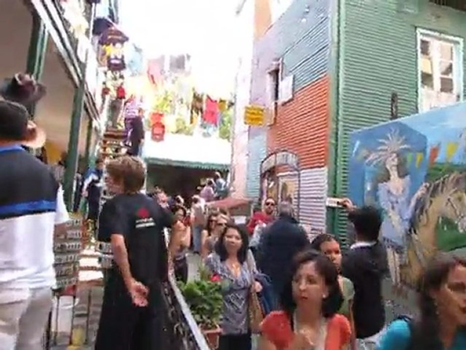 Dans les rues de Buenos Aires, au quartier de la Boca