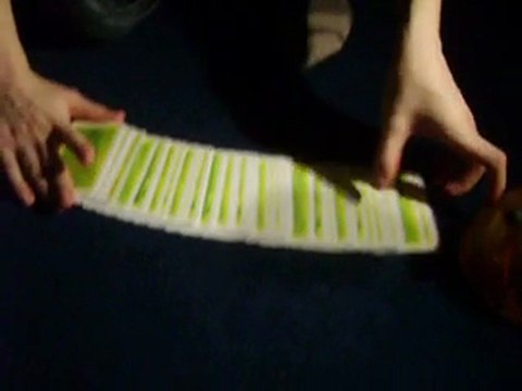 carte à travers le paquet