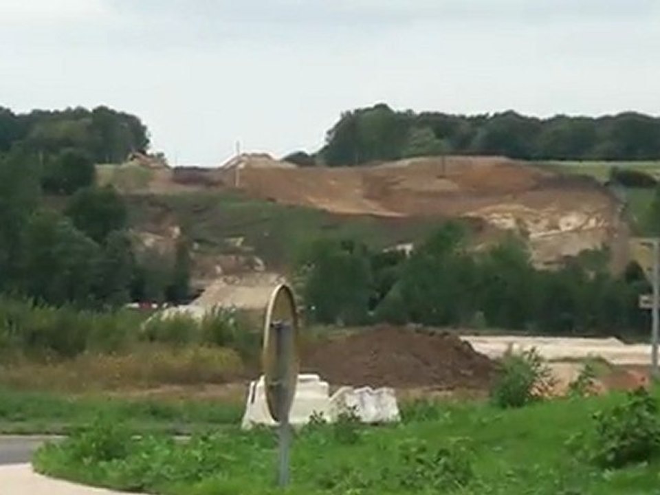 Chantier de la déviation de Gisors aout 2011