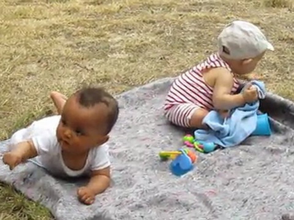 Dans l'herbe avec Lowen (juillet 2011)