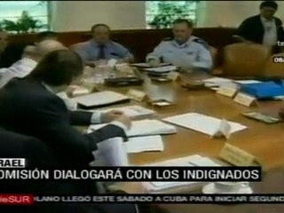 Israel crea comisión para dialogar con indignados