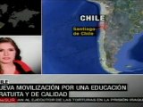 Chilenos vuelven a las calles este domingo por educación