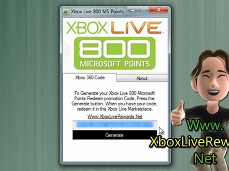 Downlaod Xbox Live 800 Microsoft Points Code Generator!