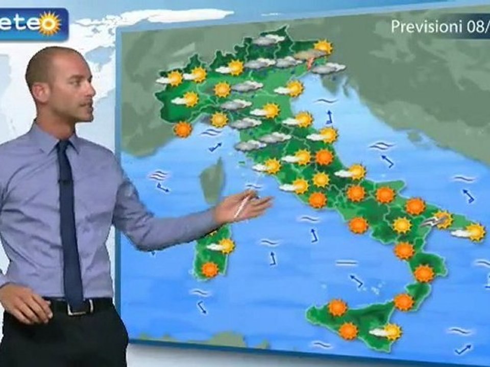 Meteo Italia 8/08/2011 - Previsioni by ilMeteo.it