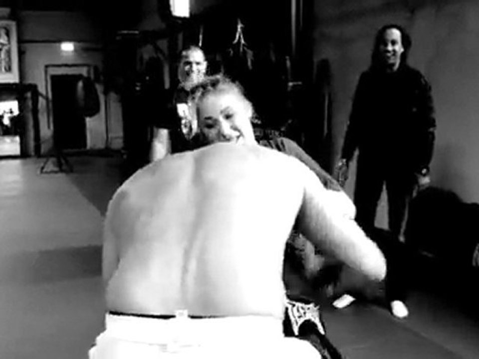 Gokhan Saki Grapples With Marloes Coenen