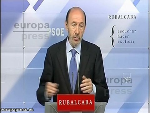 Rubalcaba: Soluciones políticas a problemas financieros