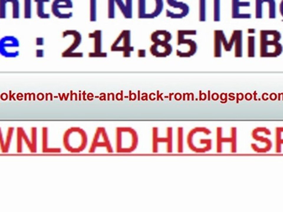 How to download pokemon black and white rom english ? [August 2011 Updated and Working ]