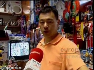 Impresionante socavón en glorieta de Madrid