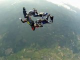 Parachutisme, stage et vol relatif