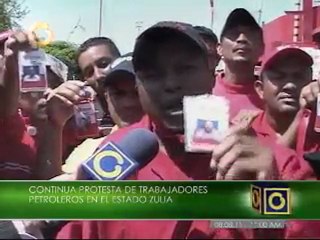 Siguen protestas en Pdvsa Zulia