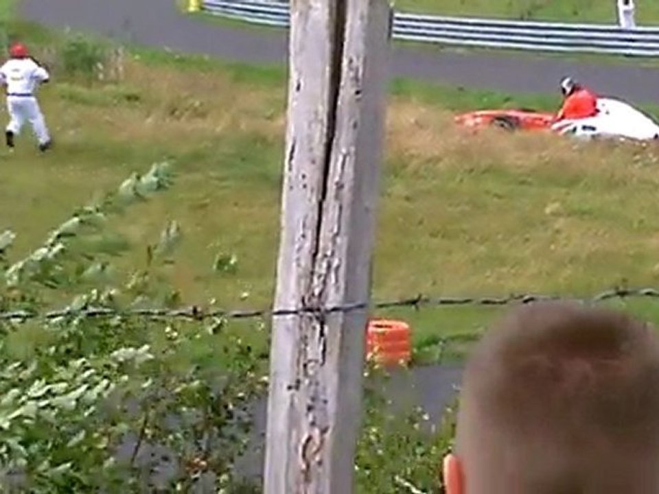 course de cote du mont dore 2011 sortie a la 2eme montée d'essai de l'italien n°6