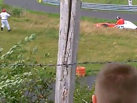 course de cote du mont dore 2011 sortie a la 2eme montée d'essai de l'italien n°6