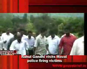 Rahul Gandhi visits Maval police firing victims