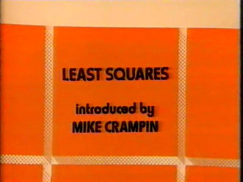 Maths Foundation Course 08 : Least square