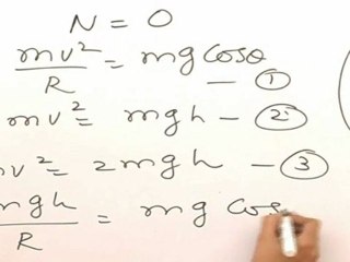 Description of  Motion in 1, 2 & 3 dimension - Verticular Circular Motion - 3