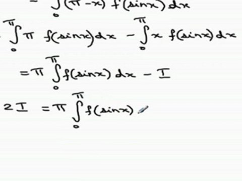 Definite Integrals - integral 0 to a (f(x)dx)=integral 0 to a(f(a-x)dx)
