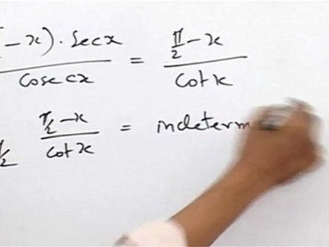 Differential Calculus (Limits & Continuity) - L'Hospital rule