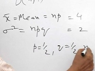 Probability - Mean & variance of B(n,p) distribution;
