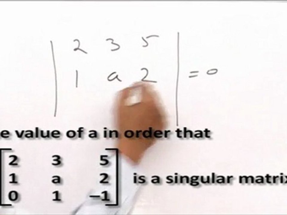 Matrices & Determinants - Evaluate determinants & solve