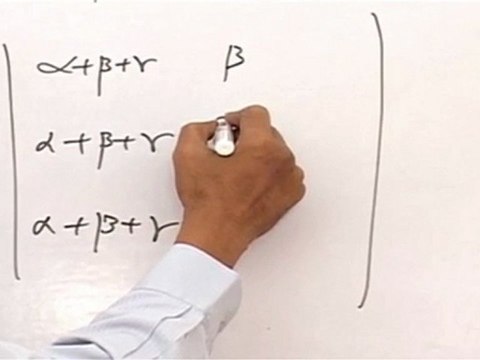 Matrices & Determinants - Column operation & property of determinants