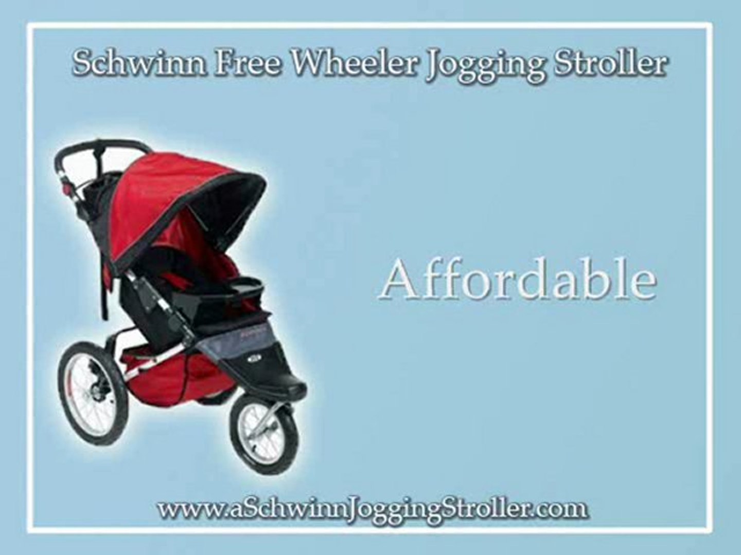 schwinn free wheeler jogging stroller