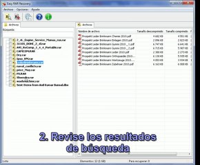 Recuperar archivos RAR utilizando Easy RAR Recovery