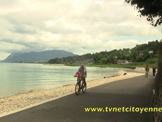Balade goudronnée au bord du lac du bourget