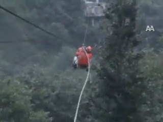 TELEFERİKTE ECEL TERİ DÖKTÜLER